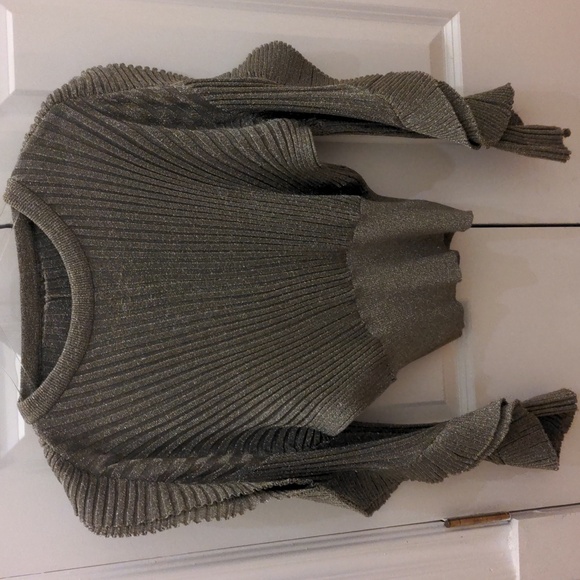CHLOE metallic knit ribbed sweater - Picture 4 of 4